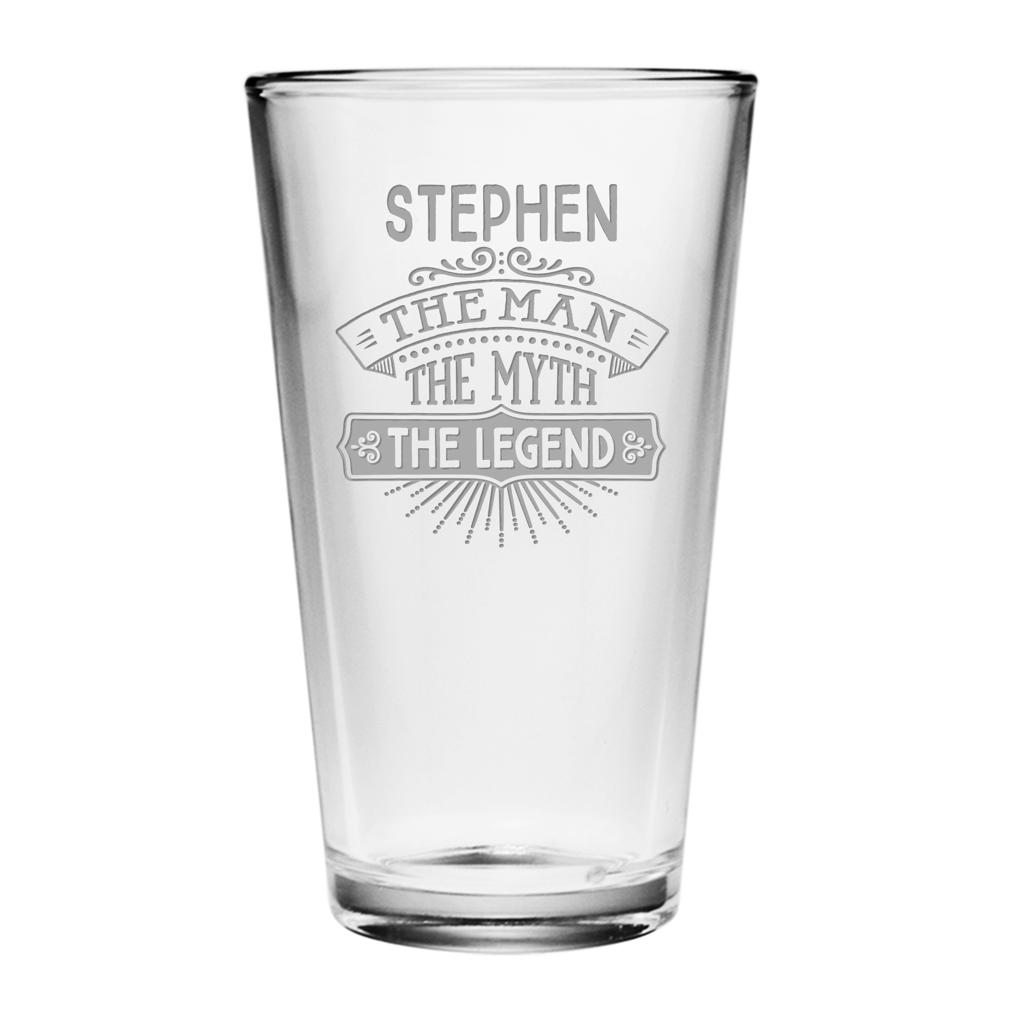 Personalized Crystal flared glasses - Great Wedding Party Gift