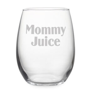 Mommy Juice Stemless Wine