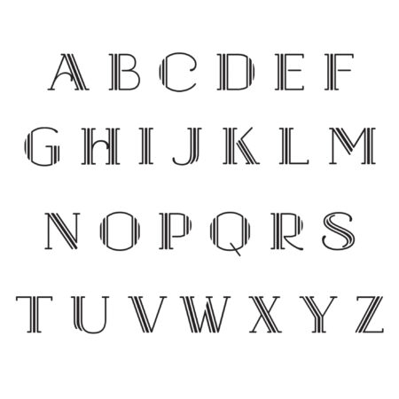 Hudson Alphabet Initials