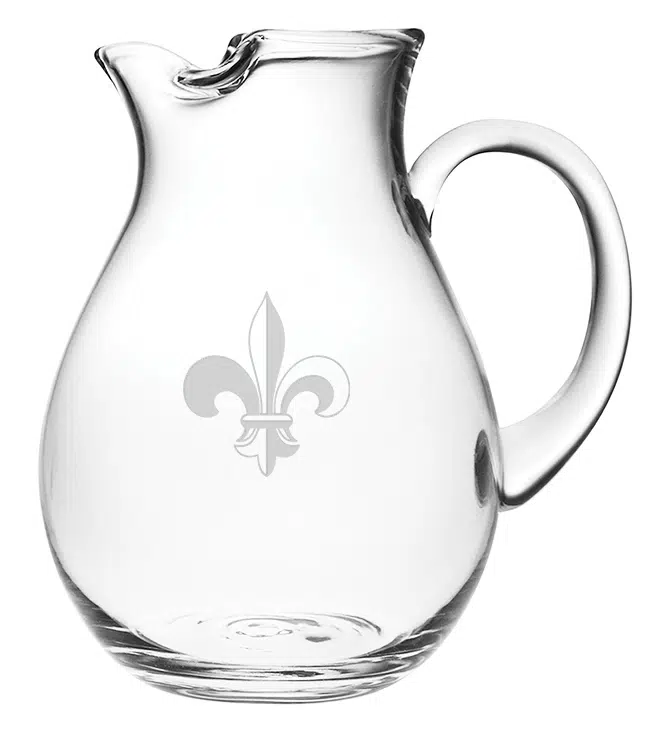 Fleur De Lis - on a 90oz Pitcher
