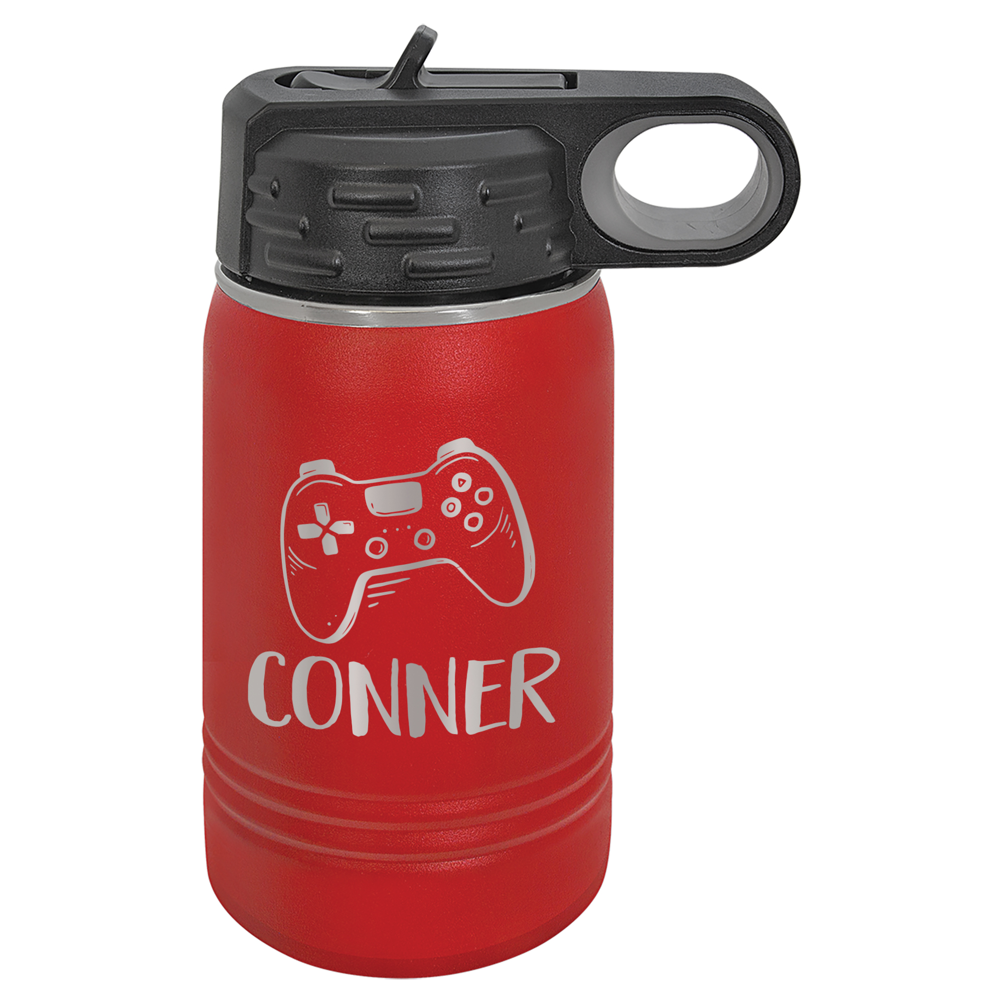 Game Controller Personalized Kids Water Bottle 12oz
