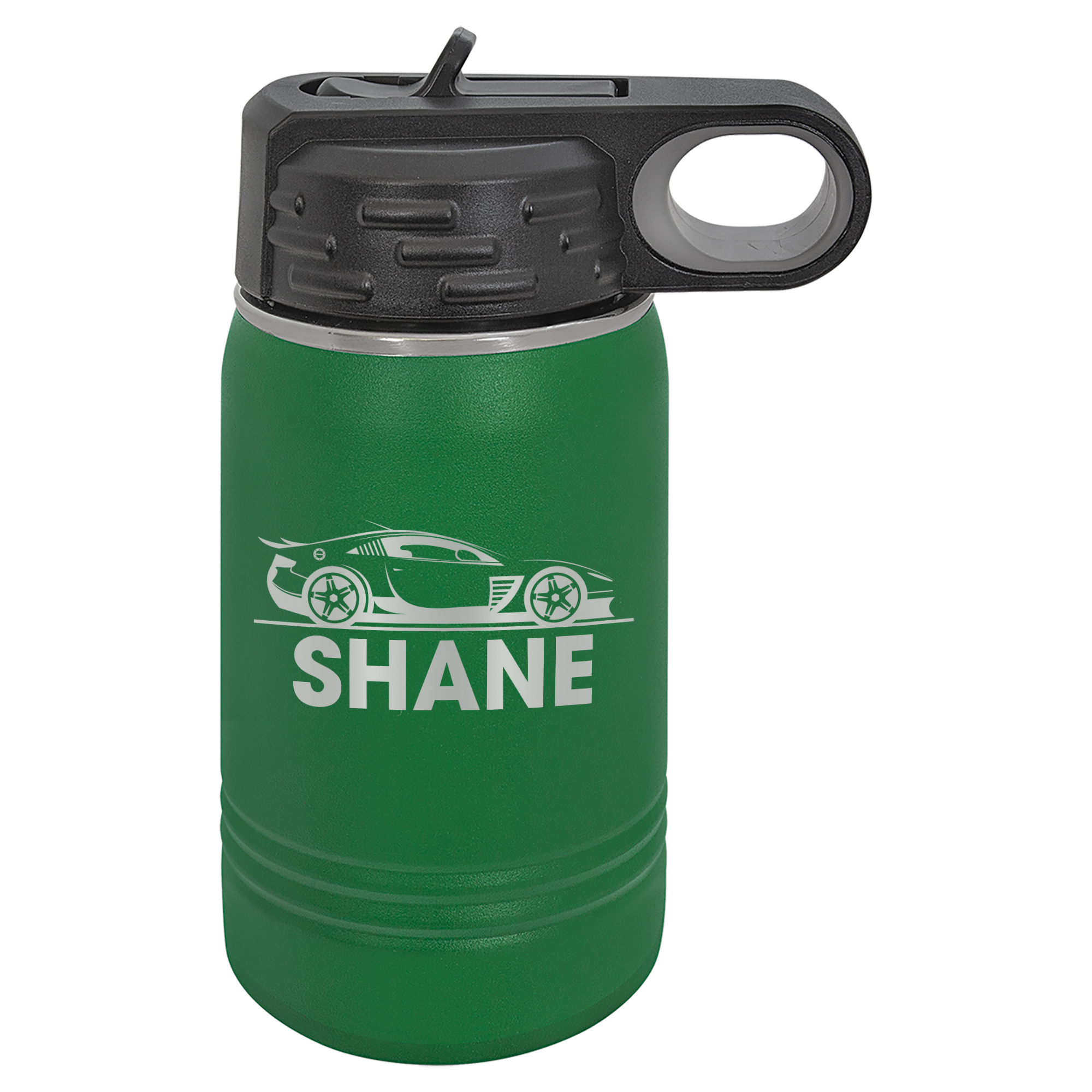 Sports Car - Personalized Kids Water Bottle - 12oz