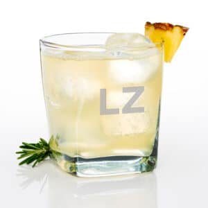 Gotham Two Letter Monogram Rocks Glass