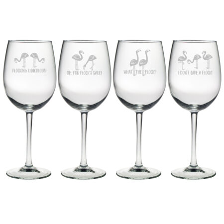 Flocking Ridiculous Wine Glasses