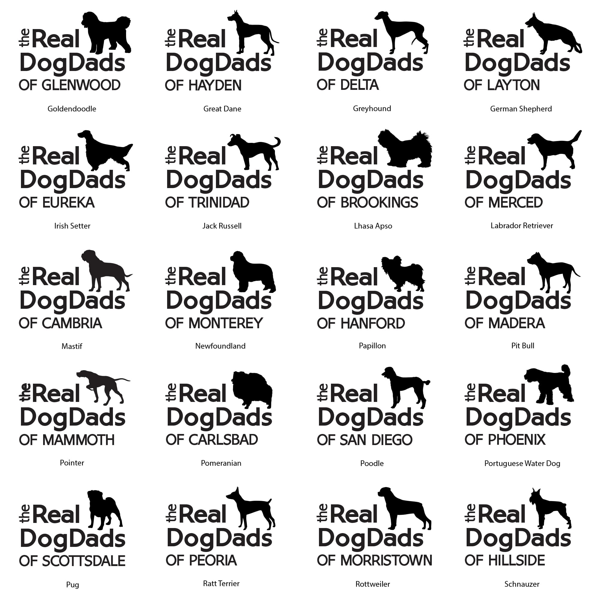 Personalized The Real Dog Dads - Whiskey DOR Glass - Image 3