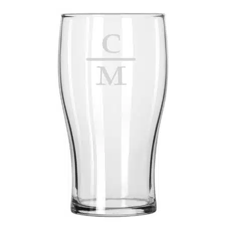 Stacked Two Initials Horizontal Line - Classic Pub