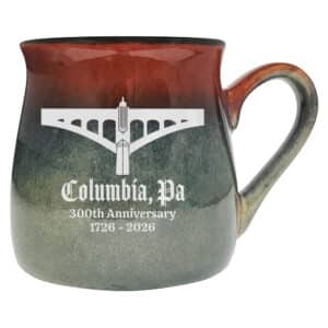 Columbia 300th Anniversary Rust/Beige Ceramic Mug